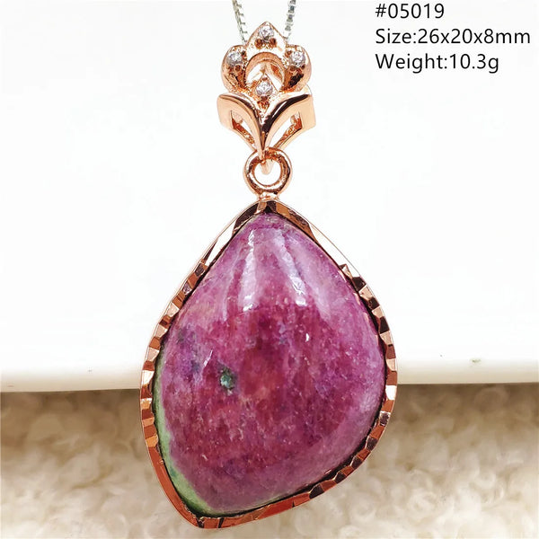 Red Ruby Zoisite Pendant-ToShay.org