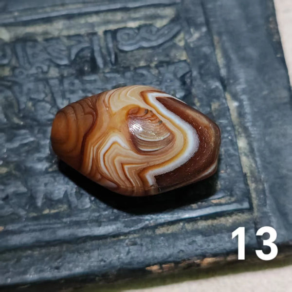 Tibetan Agate Dzi Bead-ToShay.org