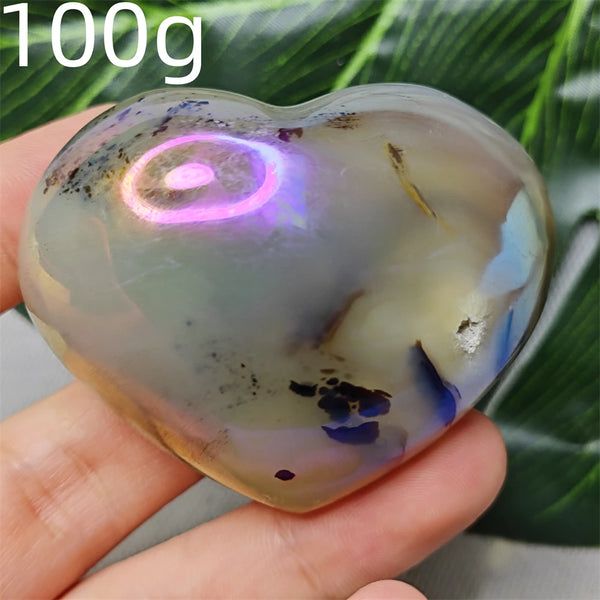 Yellow Tree Agate Heart-ToShay.org