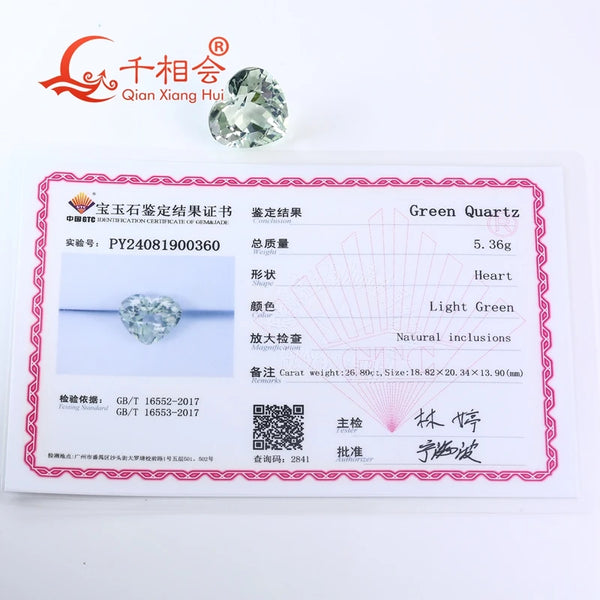 Green Quartz Heart-ToShay.org