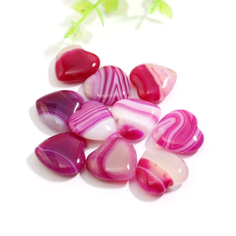 Mixed Stripe Agate Hearts-ToShay.org