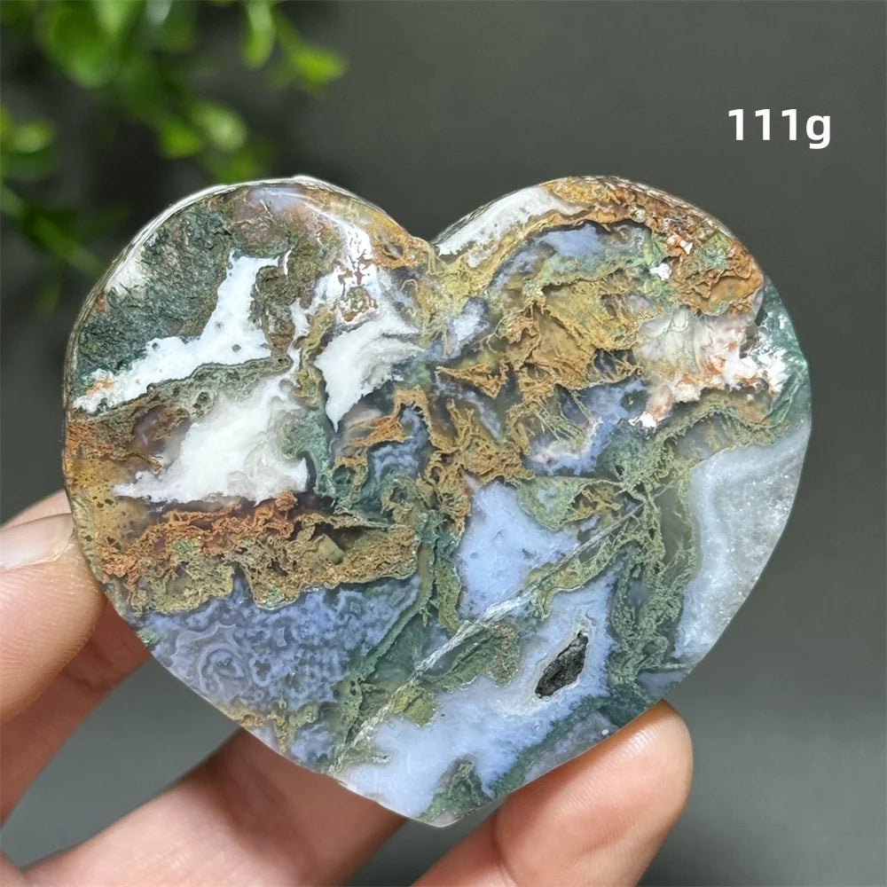 Green Aquatic Agate Heart-ToShay.org