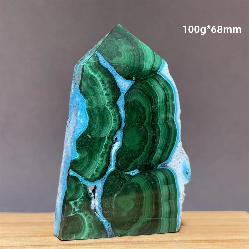 Blue Green Chrysocolla Tower-ToShay.org