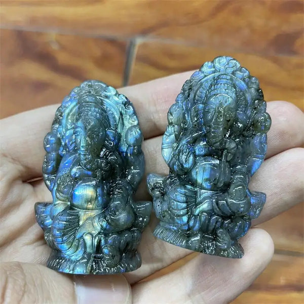Blue Labradorite Ganesha-ToShay.org