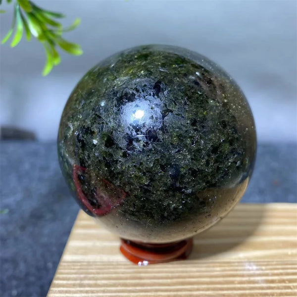 Green Olivine Quartz Ball-ToShay.org