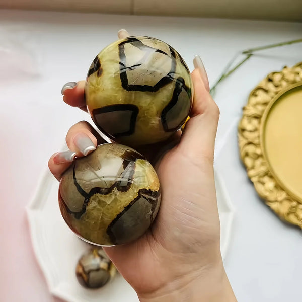 Yellow Dragon Egg Stone Ball-ToShay.org