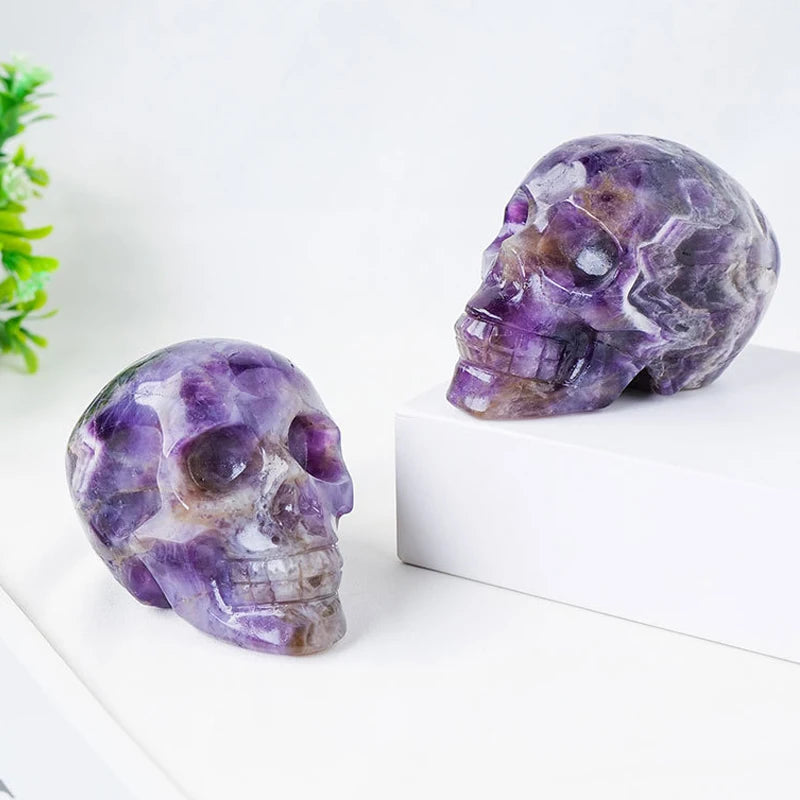 Purple Amethyst Skull-ToShay.org