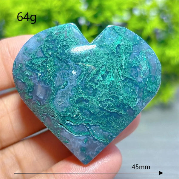 Green Moss Agate Heart-ToShay.org