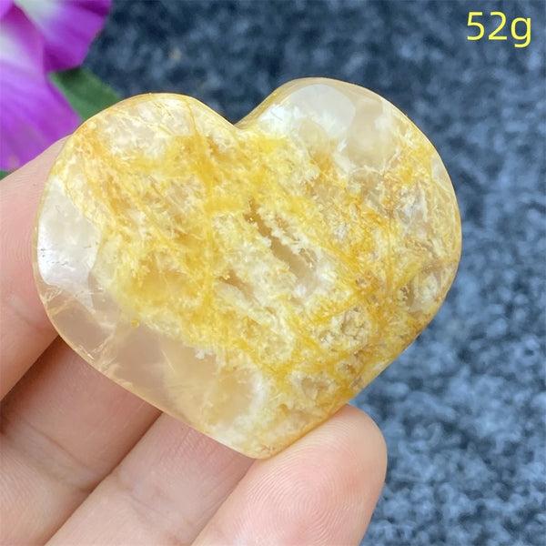 Yellow Ghost Crystal Heart-ToShay.org