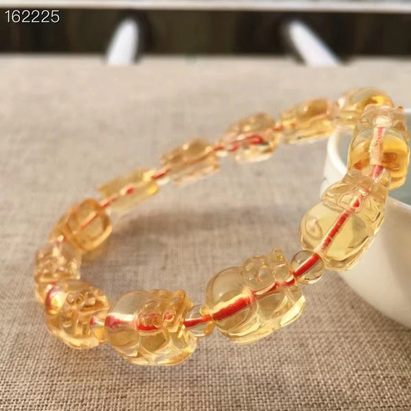 Yellow Citrine Pi Xiu Bracelet-ToShay.org