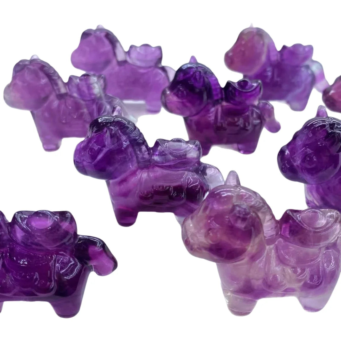 Rainbow Fluorite Figurines-ToShay.org