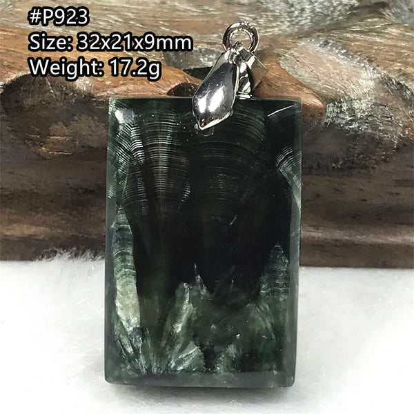 Green Seraphinite Pendant-ToShay.org