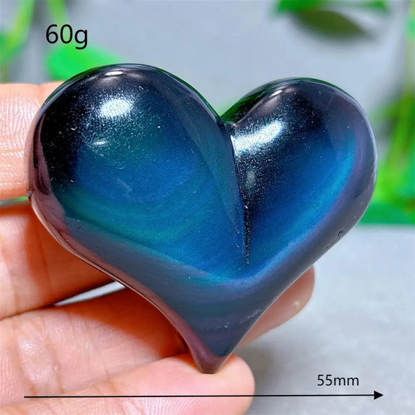 Rainbow Obsidian Heart-ToShay.org
