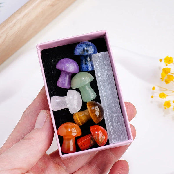 Chakra Crystal Mushrooms-ToShay.org