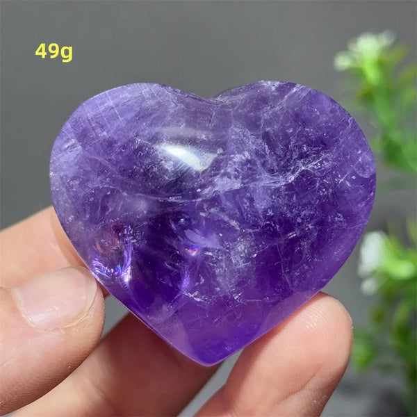 Purple Amethyst Heart-ToShay.org