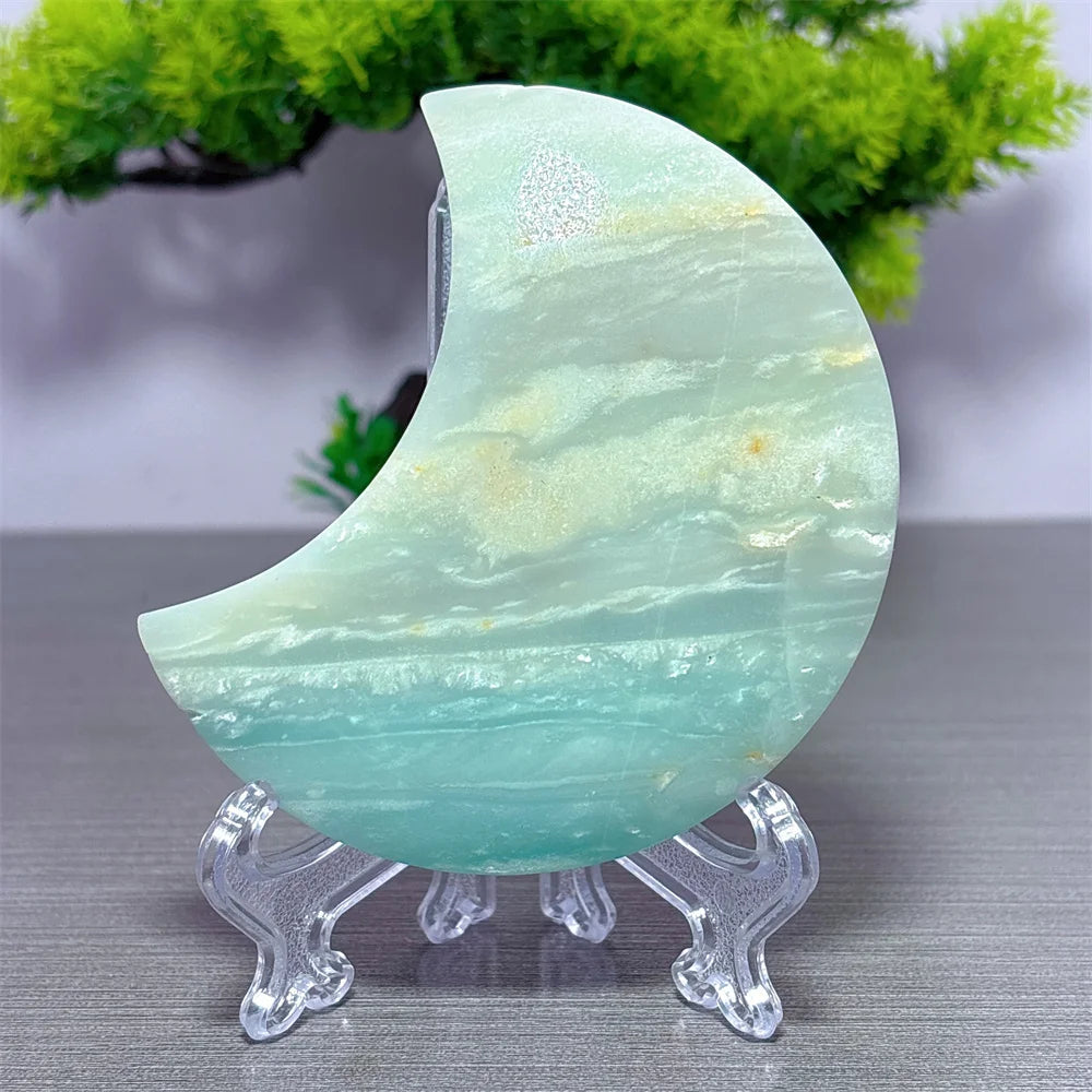 Blue Calcite Moon-ToShay.org