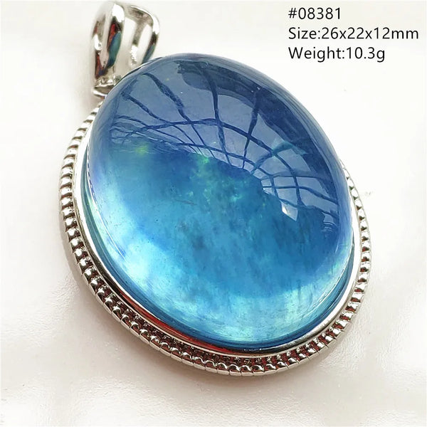 Blue Aquamarine Pendant-ToShay.org