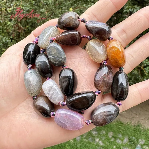 Mixed Cracked Agate Beads-ToShay.org