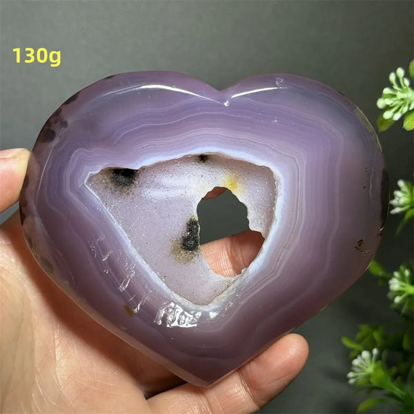 Pink Agate Geode Heart-ToShay.org