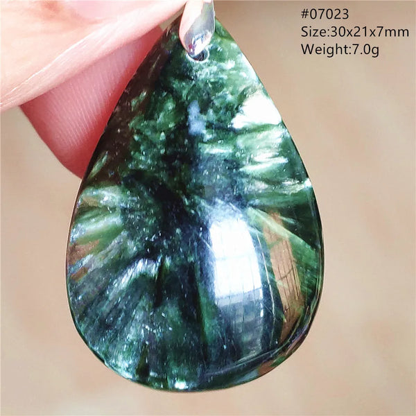 Green Seraphinite Pendant-ToShay.org
