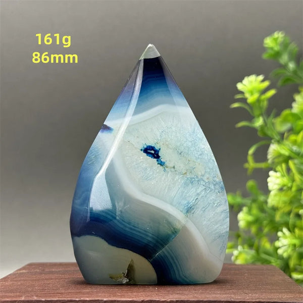Blue Agate Torch-ToShay.org