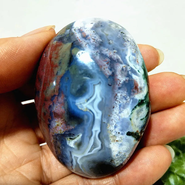 Mixed Ocean Jasper Palm Stones-ToShay.org