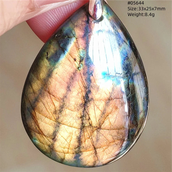 Blue Purple Labradorite Pendant-ToShay.org