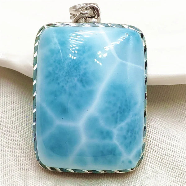 Blue Larimar Pendant-ToShay.org