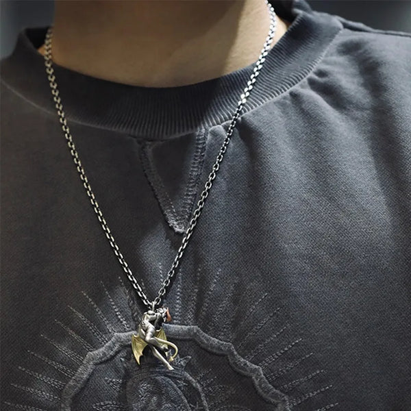 Silver Devil Pendants-ToShay.org