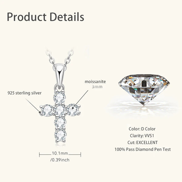 Gold Diamond Cross Pendant-ToShay.org