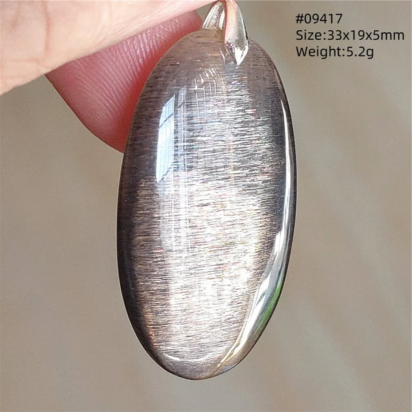 Black Moonstone Sunstone Pendant-ToShay.org