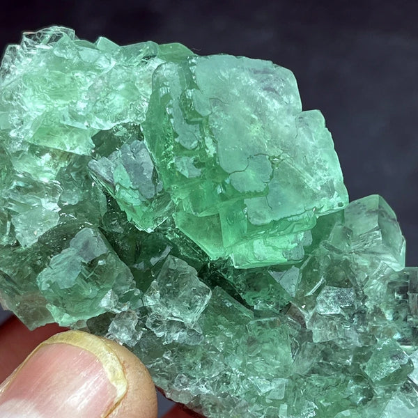 Green Fluorite Crystal Cluster-ToShay.org