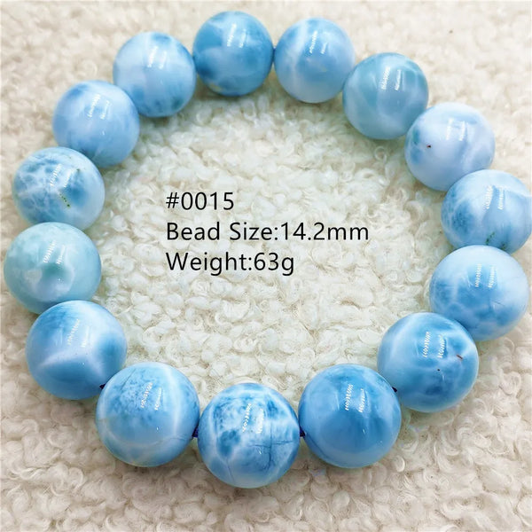 Blue Larimar Bead Bracelet-ToShay.org