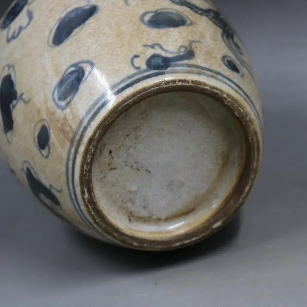 Blue White Dragon Vase-ToShay.org
