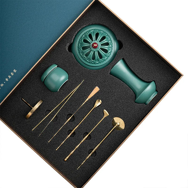 Peacock Green Incense Tool Kit-ToShay.org