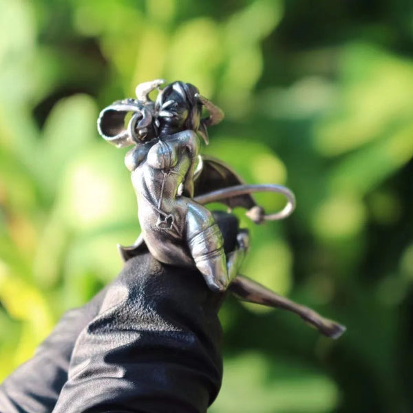 Silver Demon Pendant-ToShay.org