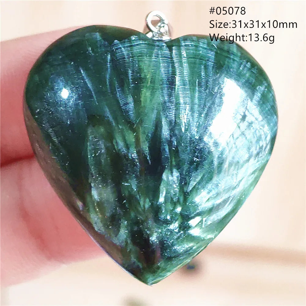 Green Seraphinite Pendant-ToShay.org