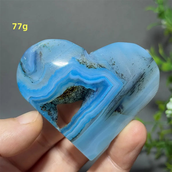 Blue Agate Heart-ToShay.org