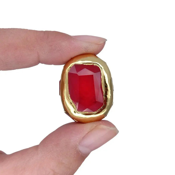 Red Glass Beads-ToShay.org