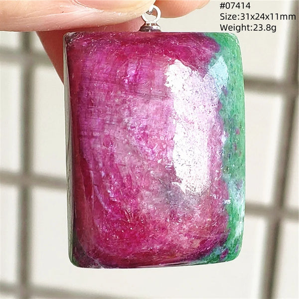 Red Ruby Zoisite Pendant-ToShay.org
