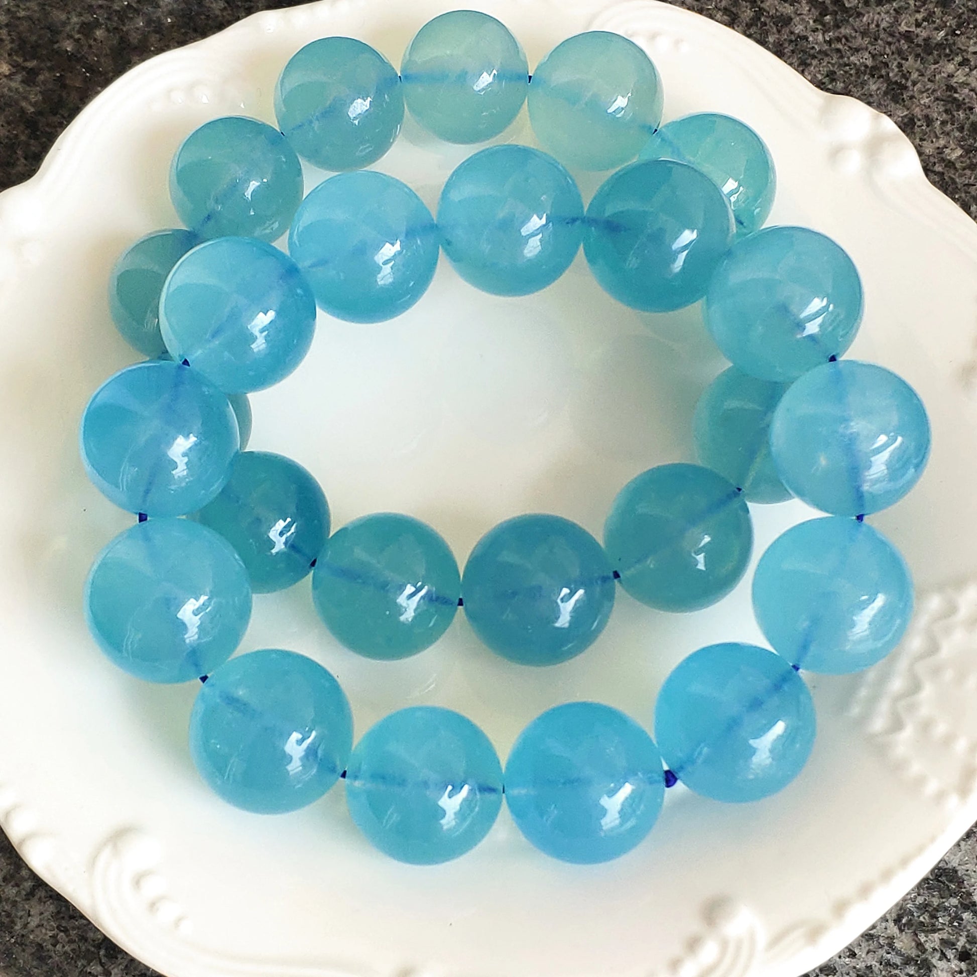 Blue Aquamarine Bracelet-ToShay.org