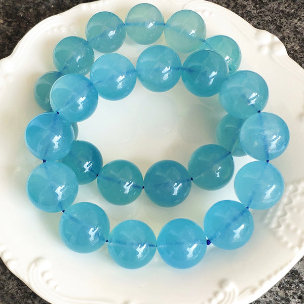 Blue Aquamarine Bracelet-ToShay.org