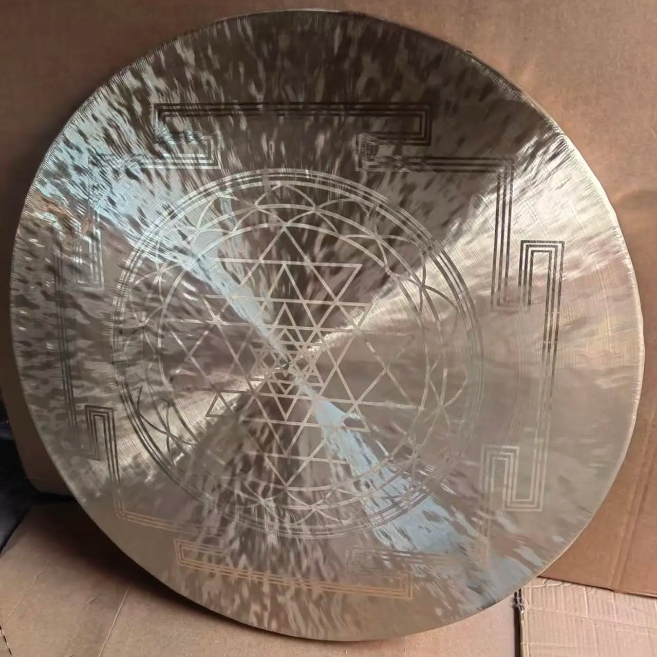 Bronze Sri Yantra Gong-ToShay.org
