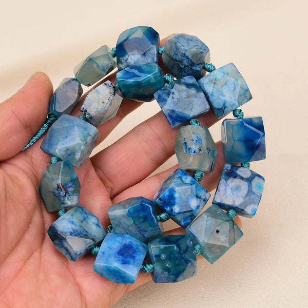 Blue Coral Jade Beads-ToShay.org