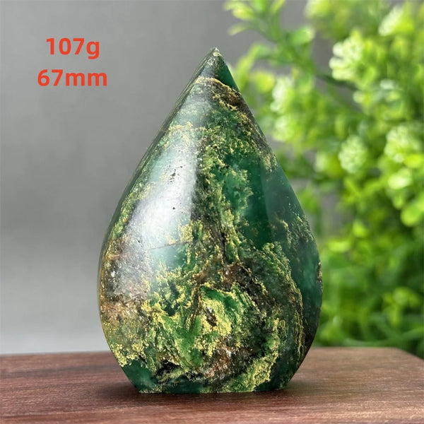 Green Emerald Agate Torch-ToShay.org