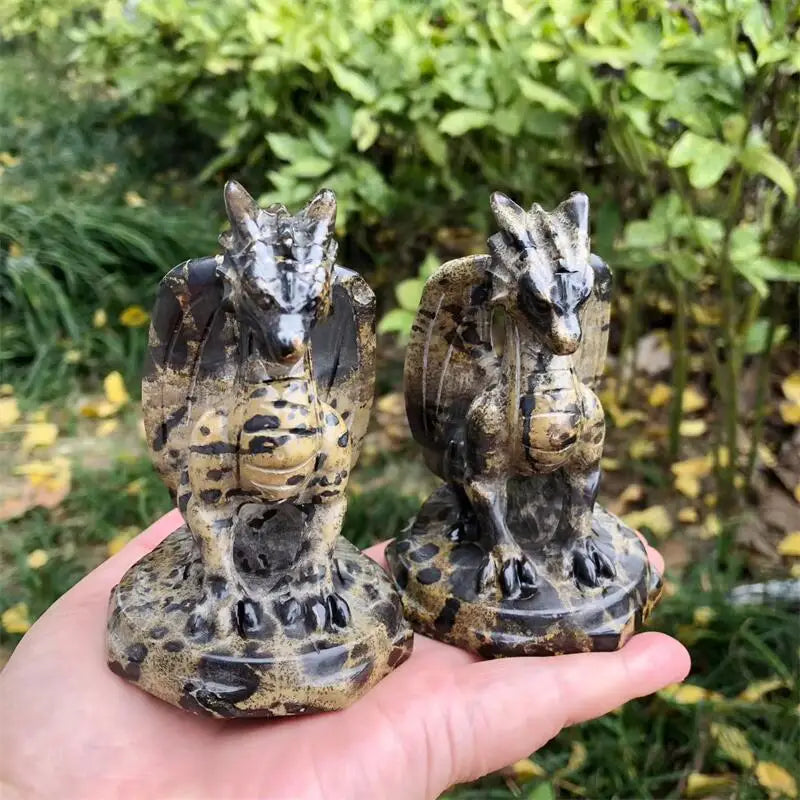 Yellow Picture Stone Dragon-ToShay.org