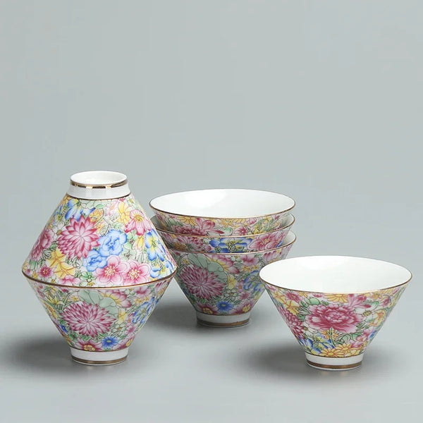 Enamel Porcelain Tea Sets-ToShay.org