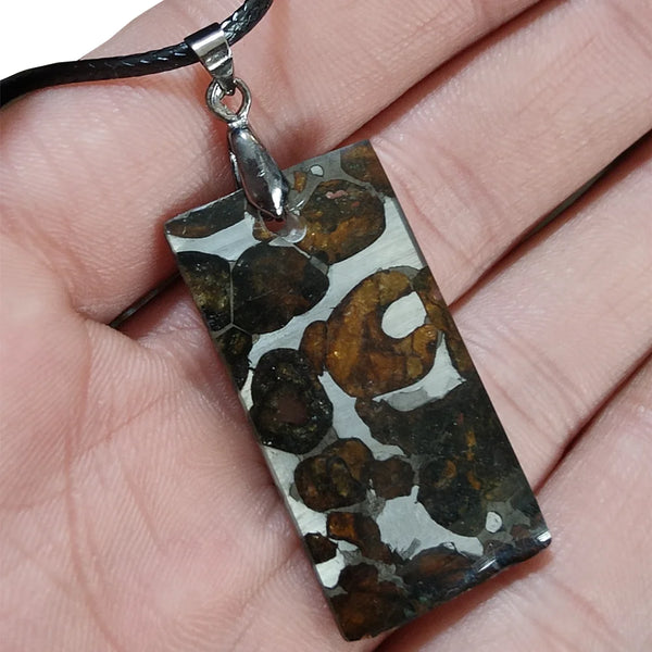 Olive Meteorite Pendant-ToShay.org