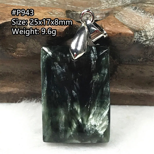Green Seraphinite Pendant-ToShay.org