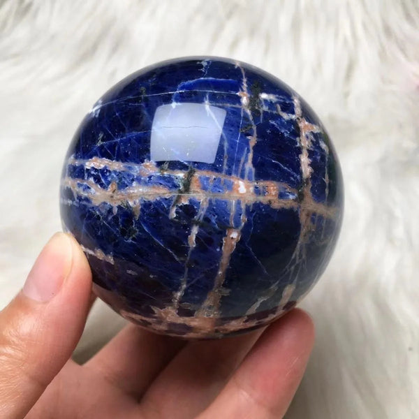 Blue Dumortierite Balls-ToShay.org